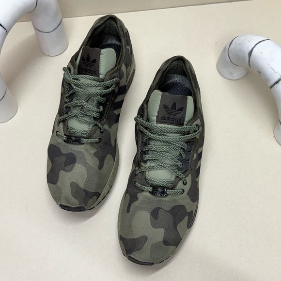 Adidas Men's Rare ZX Flux Torsion men green camo - BAPE resembles - Picture 8 of 8